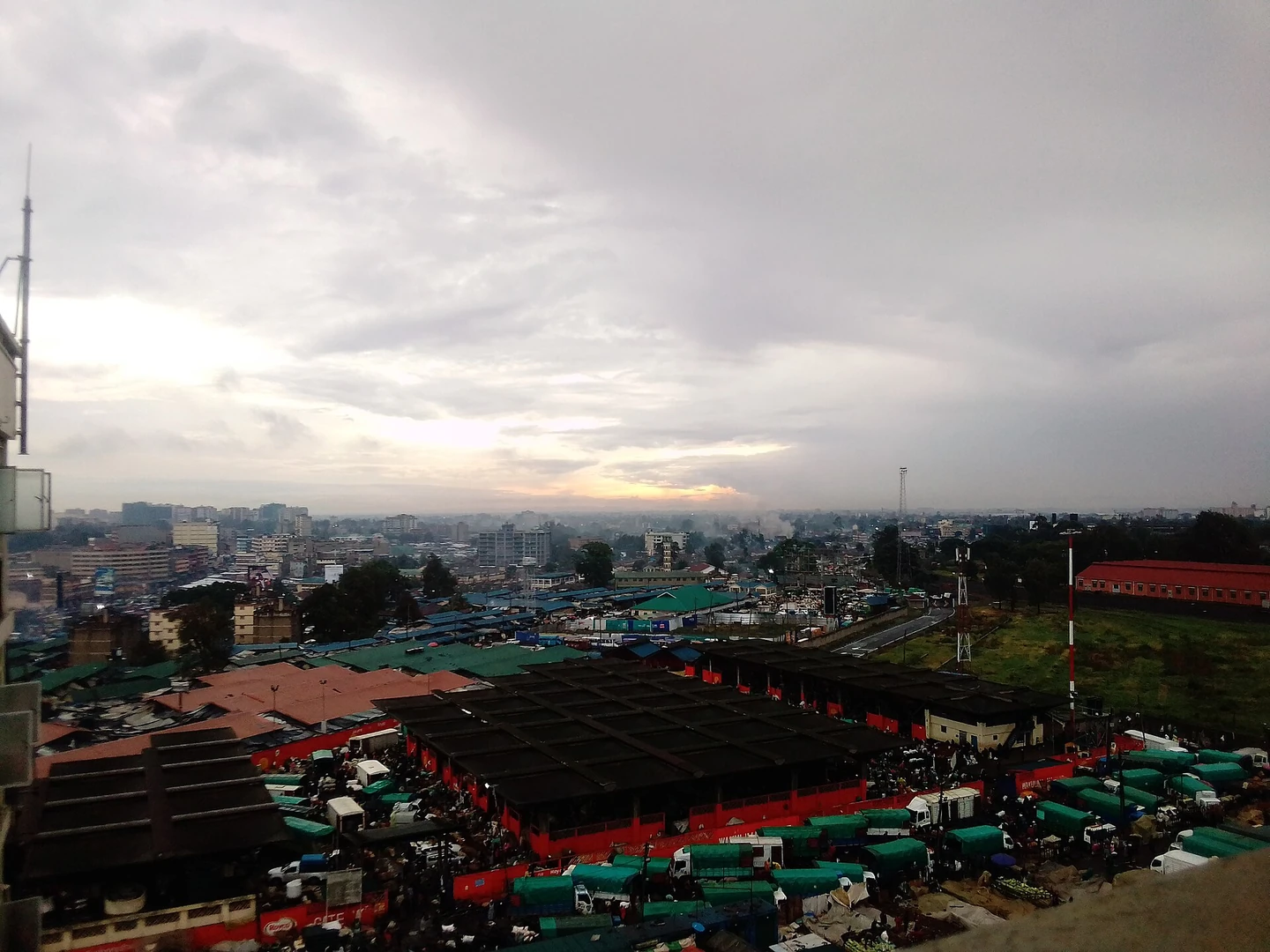 Morning light over Nairobi